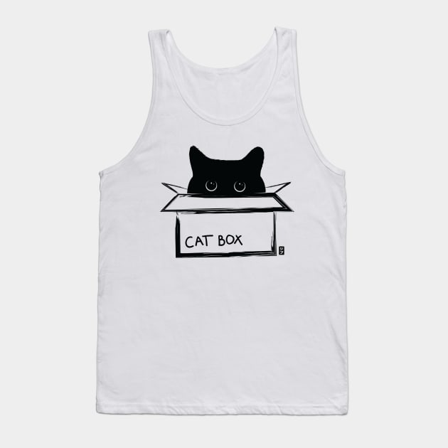 Cat box - a cat in a box Tank Top by geep44